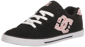 dc women's chelsea low top casual skate shoe, pink/raspberry, 8.5
