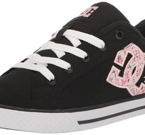 DC Women's Chelsea Low Top Casual Skate Shoe, Pink/Raspberry, 8.5