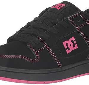 DC Women's Manteca 4 Low Skate Shoe, Battleship/Crazy Pink, 9.5