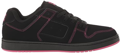 DC Women's Manteca 4 Low Skate Shoe, Battleship/Crazy Pink, 9.5