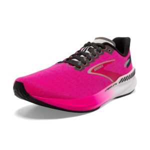 brooks women’s hyperion gts supportive running shoe - pink glo/green/black - 8.5 medium