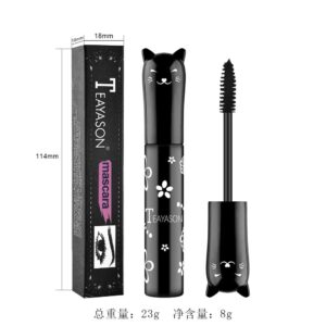 Easilydays Colored Waterproof Mascara for Eyelashes, Colorful Mascara Long Lasting Thick Mascara Rainbow Color Fiber Charming Mascara Makeup, Cosplay Brown White Black Pink Purple Blue Eye Lashes Party Stage Use (#05 Brown)