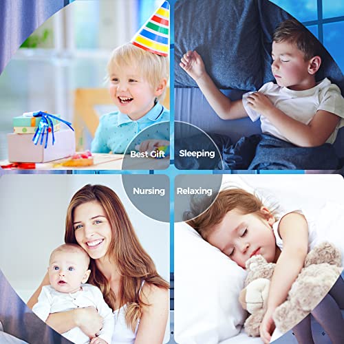 Brown/Pink/White Noise Sound Machine for Sleep- Breathing Nightlight, Auto-Off Timer & Portable Sleep Sound Machine with Travel-Friendly Design for Baby, Kids, Adults