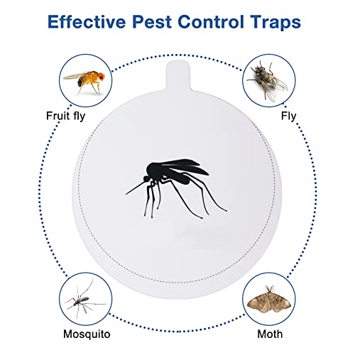 32 Pcs Indoor Mosquito Trap Refill Glue Boards for Mosquito Zapper with Katchy, Fly Insect Trap Refills Glue Pads for Mosquitoes Lamp, Fit for 4.33" & 4.7" Mosquito Killer, Non-Toxic and Odorless