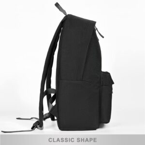 KDWAVE Classic Backpack for Women Men Lightweight Laptop Backpack Daypack Travel Bag with Adjustable Padded Shoulder Straps Black
