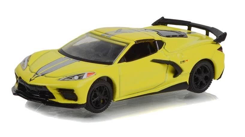 Greenlight 30321 2022 Chevy Corvette C8 Stingray Coupe - 2022 IMSA GTLM Championship Edition - Accelerate Yellow (Hobby Exclusive) 1/64 Scale