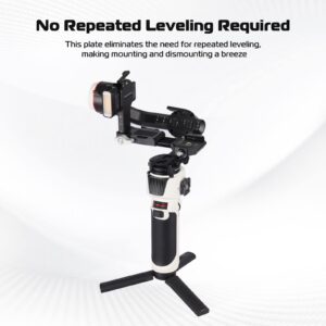 ULANZI FALCAM F38 Camera Quick Release Plate for Zhiyun M3 M2S Stabilizer, 38mm Anti-Deflection QR Plate with Fast Clamping, Lightweight and Portable 2858
