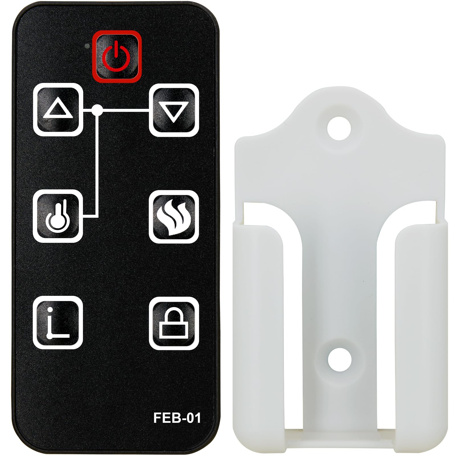 Replacement for FEBO Flame Electric Fireplace Remote Control F13-1-002-021 2014-411002