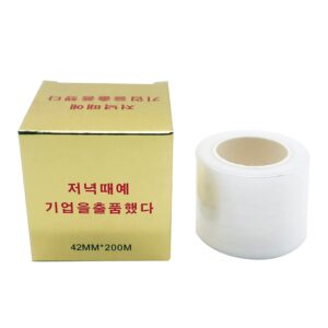 Disposable Eyebrow Tattoo Plastic Wrap Preservative Film for Professional Eyebrow Lips Permanent Make Up Supplies Cover Tape Roll 42mm x 200m