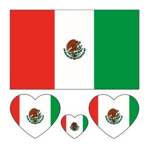 mexican flag tattoos,10 sheets mexican independence day temporary tattoos sports temporary face tattoos stickers,40 pcs waterproof sweat removable fake tattoos for men kids women(mexico)
