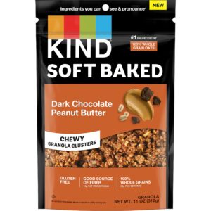 kind soft baked granola, dark chocolate peanut butter, 11 oz (pack of 1)