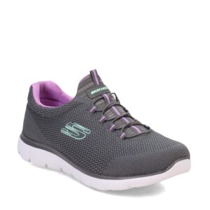 SKECHERS Summits-Cool Classic Charcoal/Lavender 7.5 C - Wide