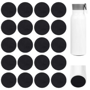20 pack rubber bottoms for sublimation tumblers, protective non slip silicone bottoms tumbler bumpers, silicone coasters tumbler rubber bottom for skinny tumblers water bottles 12oz/15oz/20oz/30oz