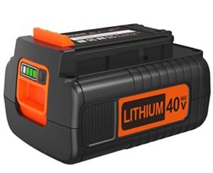 40 volt max 2.0ah lithium battery replacement for black and decker 40v battery,compatible with all power 40v black and decker power+ tools