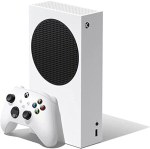 microsoft xbox series s 512gb game all-digital console, one xbox wireless controller, 1440p gaming resolution, 4k streaming media playback, 3d sound, wifi, white