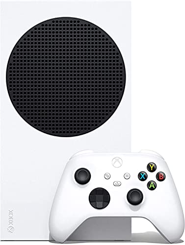 Microsoft Xbox Series S 512GB Game All-Digital Console, One Xbox Wireless Controller, 1440p Gaming Resolution, 4K Streaming Media Playback, 3D Sound, WiFi, White