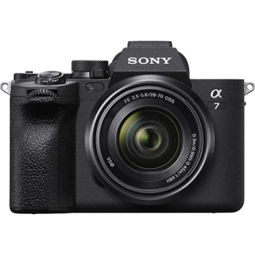 Sony Alpha a7 IV Full Frame Mirrorless Interchangeable Lens Digital 4K Camera with FE 28-70mm Lens - Bundle with 128GB SD Card, Backpack, Extra Battery, 55mm Filter Kit