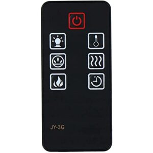 gengqiansi replacement for della muskoka pleasant hearth electric fireplace heater remote control jy-3g