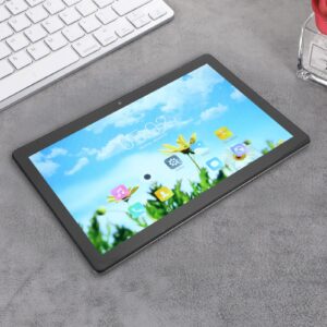 Tablet 10.1 Inch 10.1 Inch Tablet 6G RAM 128G ROM for Travel (Black)