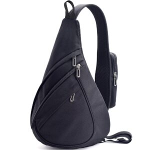 sajanic sling bag crossbody sling backpack waterproof for men women, lightweight shoulder bag for travel cycling camping daypack