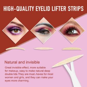 Eyelid Tape,Invisible Eyelid Lifter Strips 480PCS,Waterproof Double Eyelid Stickers for Hooded,Droopy, Uneven, Mono-Eyelids