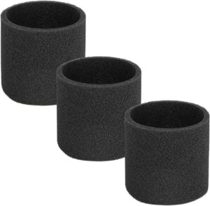 vuiukoye replacement 90585 shop vac filter foam, 3 pack 90585 foam sleeve vf2001 foam replacements filters for wet dry vacuum cleaner, fit for shop-vac, fit for vacmaster & genie shop vacuum cleaner