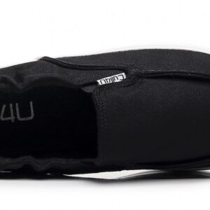 Cull4U Women's Vibrant Slip On Crossover Shoes (6 M US,Black)