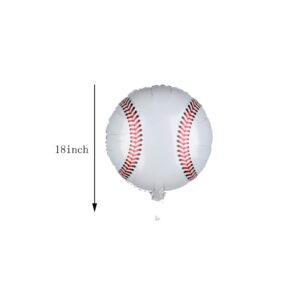 8pcs Baseball Foil Balloons Boy Birthday Party Supplies Decorations Glove Bat Round Baseball Themed Party Decoration