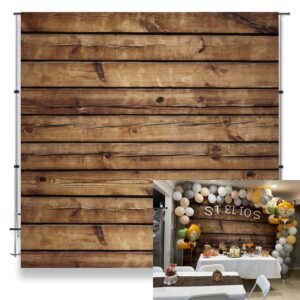 wood backdrop for party photography wooden backdrop 8x8ft lfeey vinyl rustic brown wood photo backdrop vintage wooden floor photoshoot background wood plank birthday baby shower wedding studio props