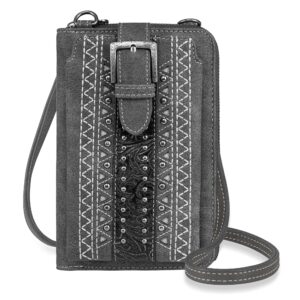 montana west crossbody cell phone purse for women western style cellphone wallet bag travel size with strap phd-2002gy