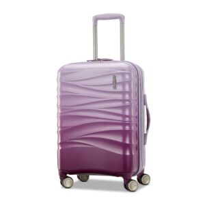 american tourister cascade hardside expandable luggage wheels, purple haze, 20-inch spinner