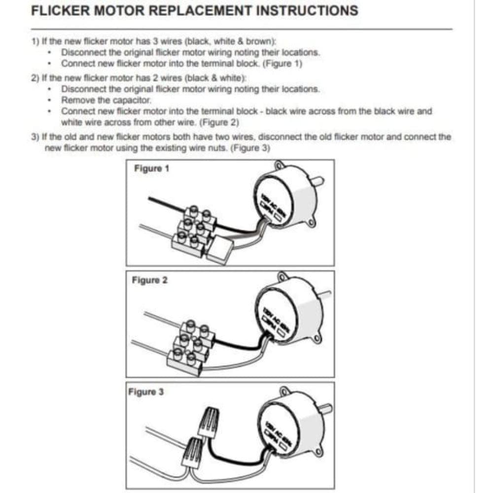 DIY Part Center Fireplace Compatible with Dimplex Fireplaces Motor Flicker DIY2000500100RP