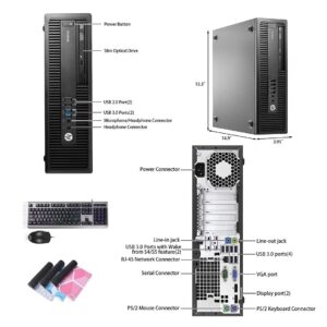 HP EliteDesk 800 G2 Small Form Factor PC Desktop, Intel Core 6th Generation Processor, 32GB RAM, 512GB SSD + 3TB HDD, Windows 10 Professional, NVIDIA GeForce GT 1030 2GB