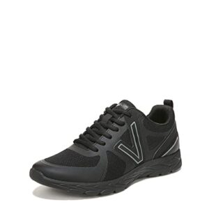 vionic miles ii women's sneaker with orthotic arch black/charcoal - 8.5 medium