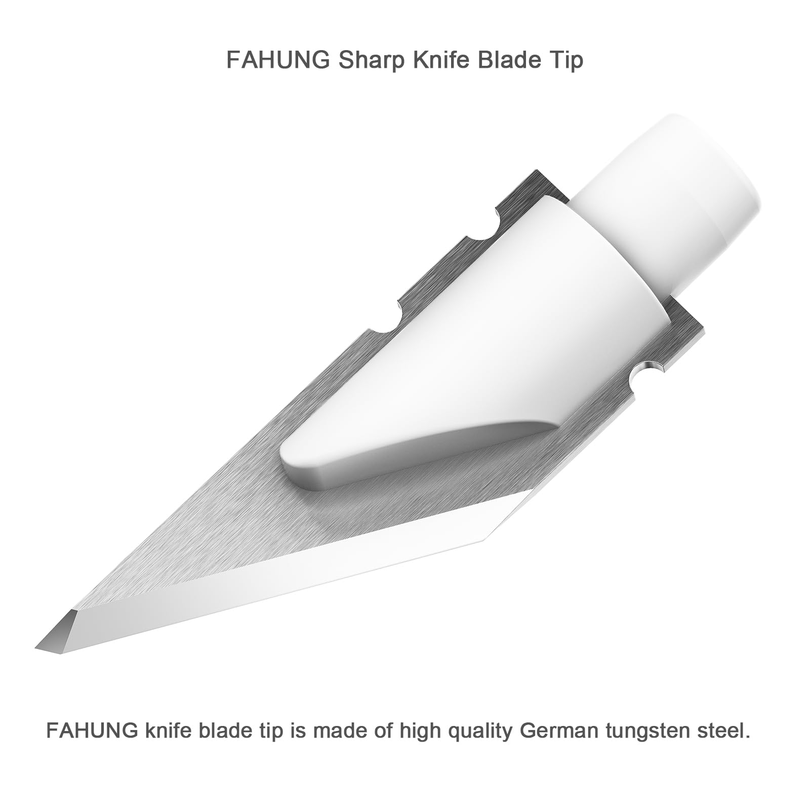 FAHUNG Replacement Knife Blade Kit for Maker 3/Maker Knife Blade Housing, Sturdy and Sharp Wood Cutting Blade Cuts Balsa, Basswood, Chipboard, Tooling Leather, Matboard and More