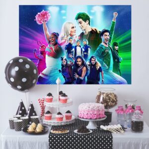 Zombie Backdrop for Birthday Party Supplies 5x3ft Zombies 3 Photo Backgrounds Zombies 3 Theme Baby Shower Banner for Birthday Cake Table Decoration