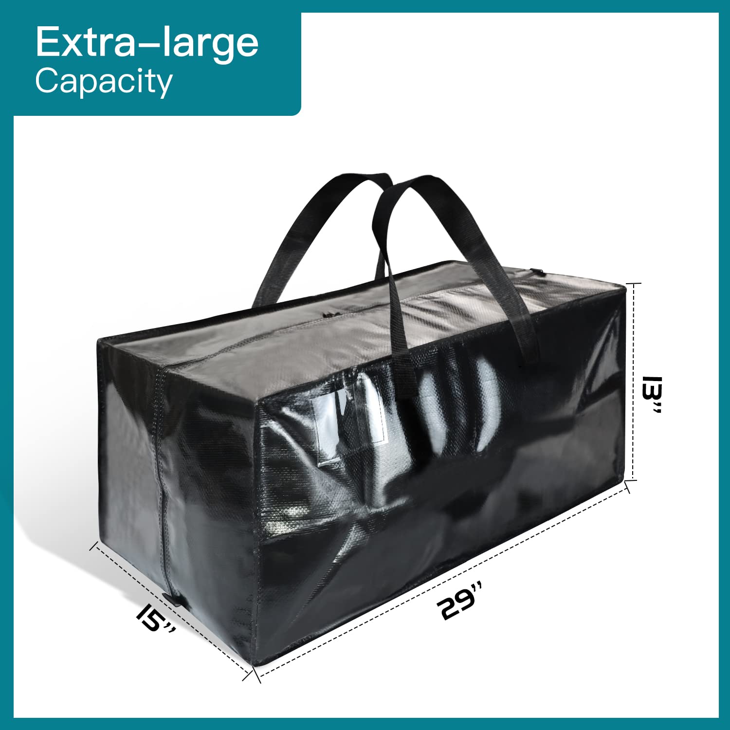 8 Pack Heavy Duty Moving Bags Extra Large Storage Bags with Backpack Straps, Moving Bags Totes Stronger Handles Moving Supplies