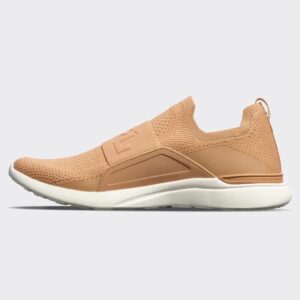 APL: Athletic Propulsion Labs Women's Techloom Bliss Sneakers, Tan/Ivory, 8