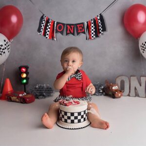 Racing High Chair Banner,Racing First/1st Birthday Party Decorations,racing First/1st High Chair Banner,checkered Flag Racing Birthday Decorations, Race Car First Birthday Cake Smash Photo Props