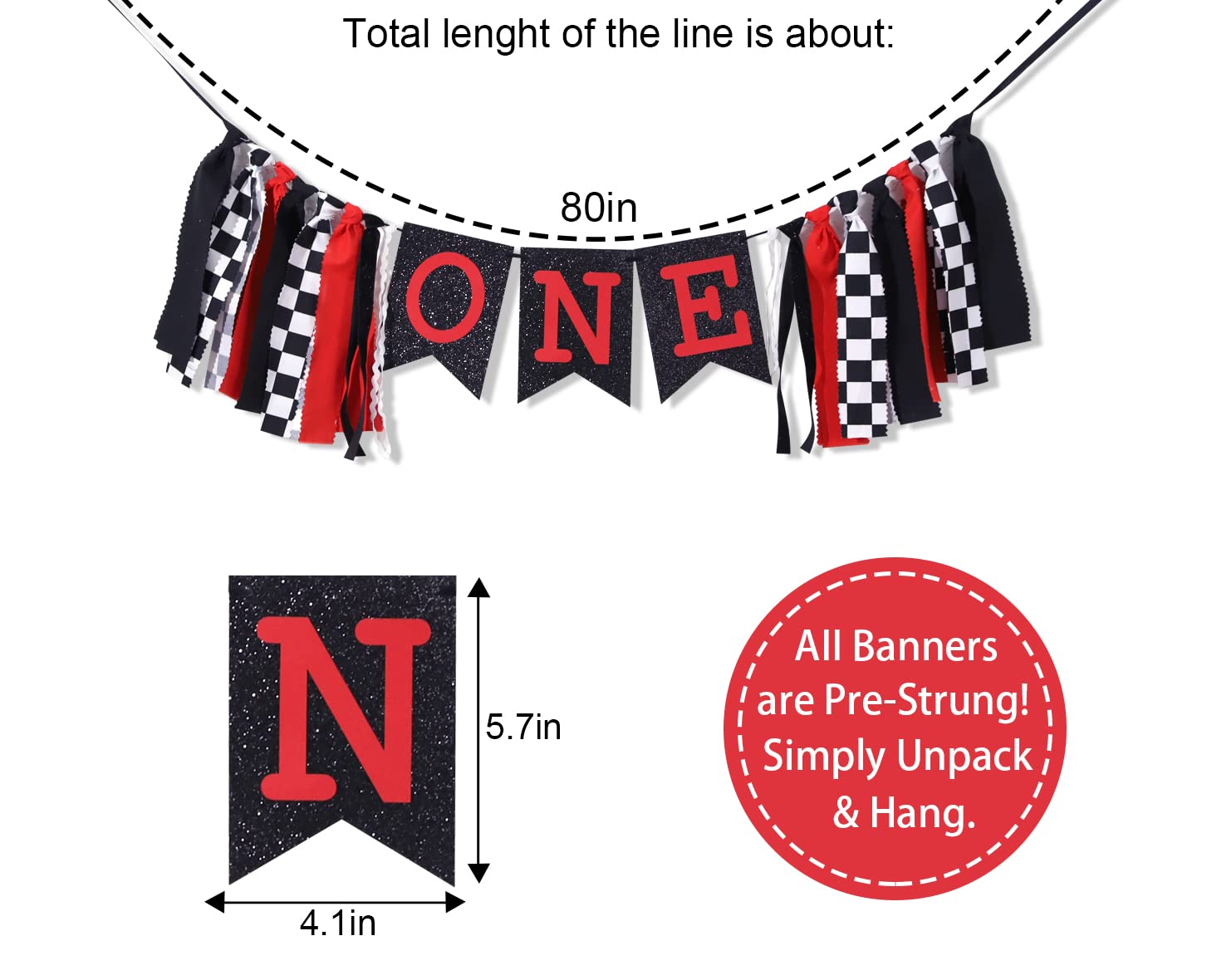 Racing High Chair Banner,Racing First/1st Birthday Party Decorations,racing First/1st High Chair Banner,checkered Flag Racing Birthday Decorations, Race Car First Birthday Cake Smash Photo Props