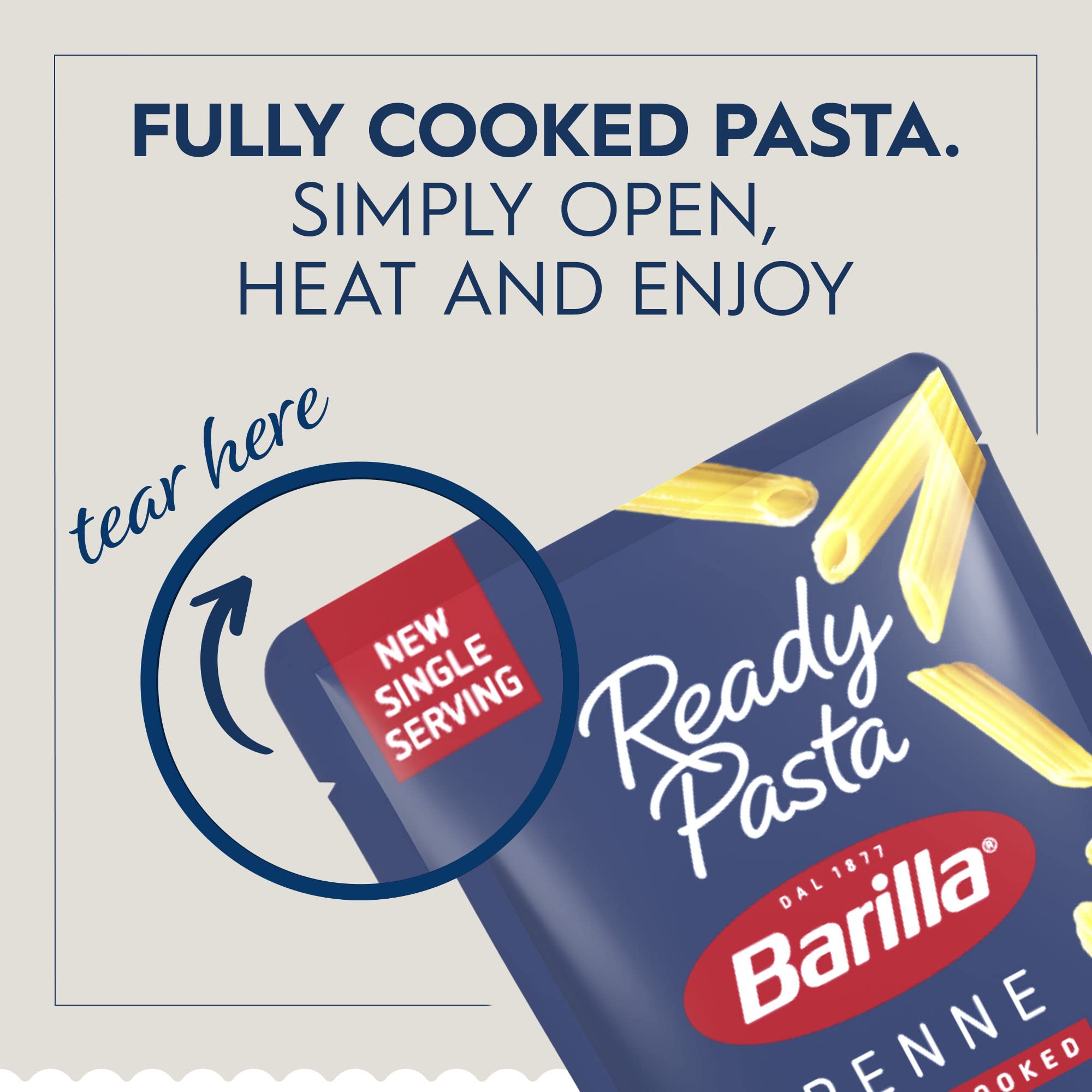 Barilla Ready Pasta, Penne, 7 oz. Pouch (pack of 7)