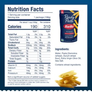 Barilla Ready Pasta, Penne, 7 oz. Pouch (pack of 7)