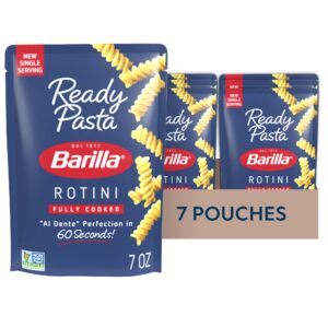 barilla ready pasta, rotini, 7 oz. pouch (pack of 7)