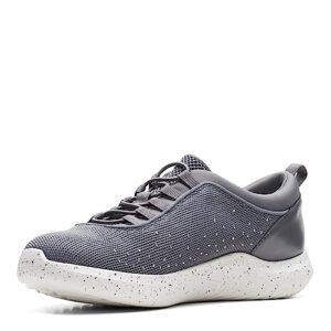 Clarks Women's Nova Step Sneaker, Dark Grey, 7.5 Wide