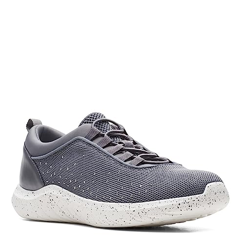 Clarks Women's Nova Step Sneaker, Dark Grey, 7.5 Wide