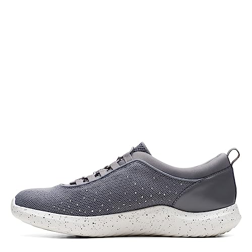 Clarks Women's Nova Step Sneaker, Dark Grey, 7.5 Wide