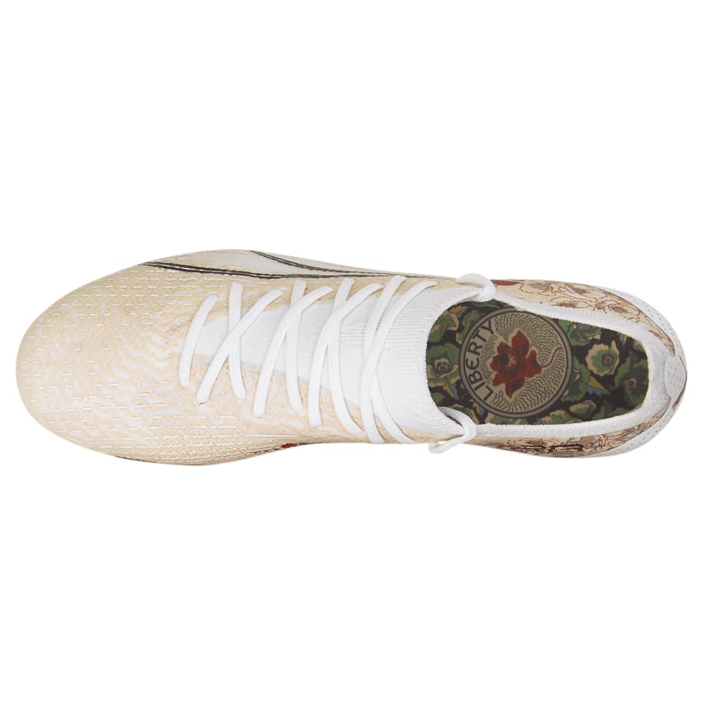 Puma - Womens Ultra Ultimate Liberty Fg/Ag Shoes, Size: 7 M US, Color: Puma White/Puma Black/Sun Kiss