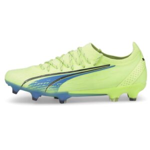 puma - womens ultra ultimate fg/ag shoes, size: 6.5 m us, color: fizzy light/parisian night/blue glimmer