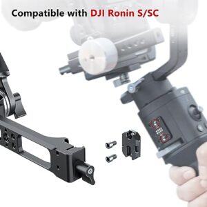 AUKTU Handle for DJI Ronin, Gimbal Handgrip Accessories, Adjustable Sling Handle Grip for DJI Ronin S, Ronin SC, RS3, RS2, RS3 mini, RS3 Pro, SC2, Load Capacity up to 13.2 lb, for Low Angle Shots V2.0