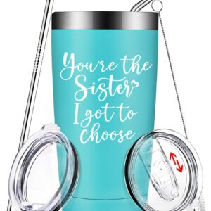 BIRGILT You're The Sister I Got To Choose Gifts - Best Friend Gift for Women - Friendship Gifts for Friends Women - Birthday, Christmas Gifts for Friends - 20oz Friend Tumblers for Women